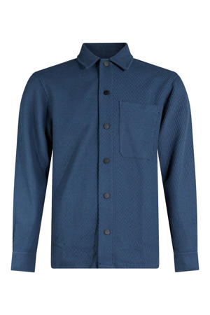 relaxed fit overshirt - blauw