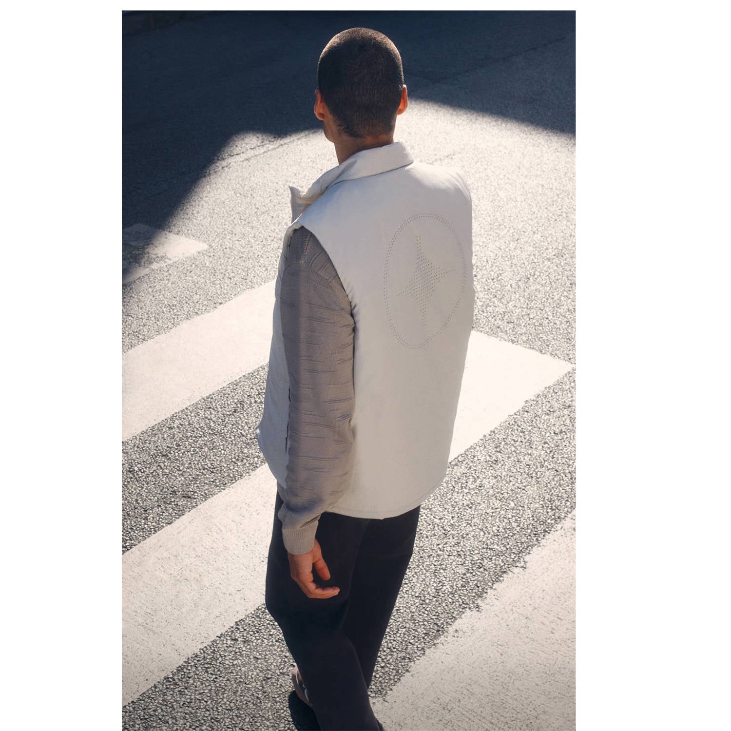 Shoeby bodywarmer met backprint zand