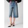 Shoeby wide leg bermuda short - donkerblauw denim