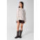 Shoeby gestreepte sweater met backprint - offwhite/roze/paars