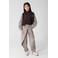 Shoeby geruite casual broek - grijs