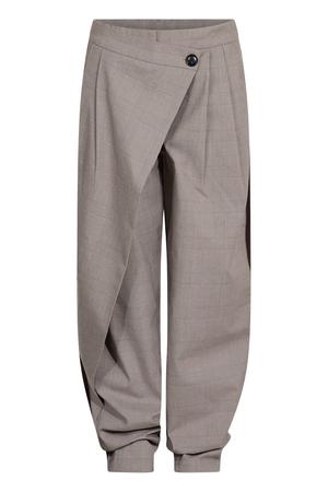 geruite casual broek - grijs