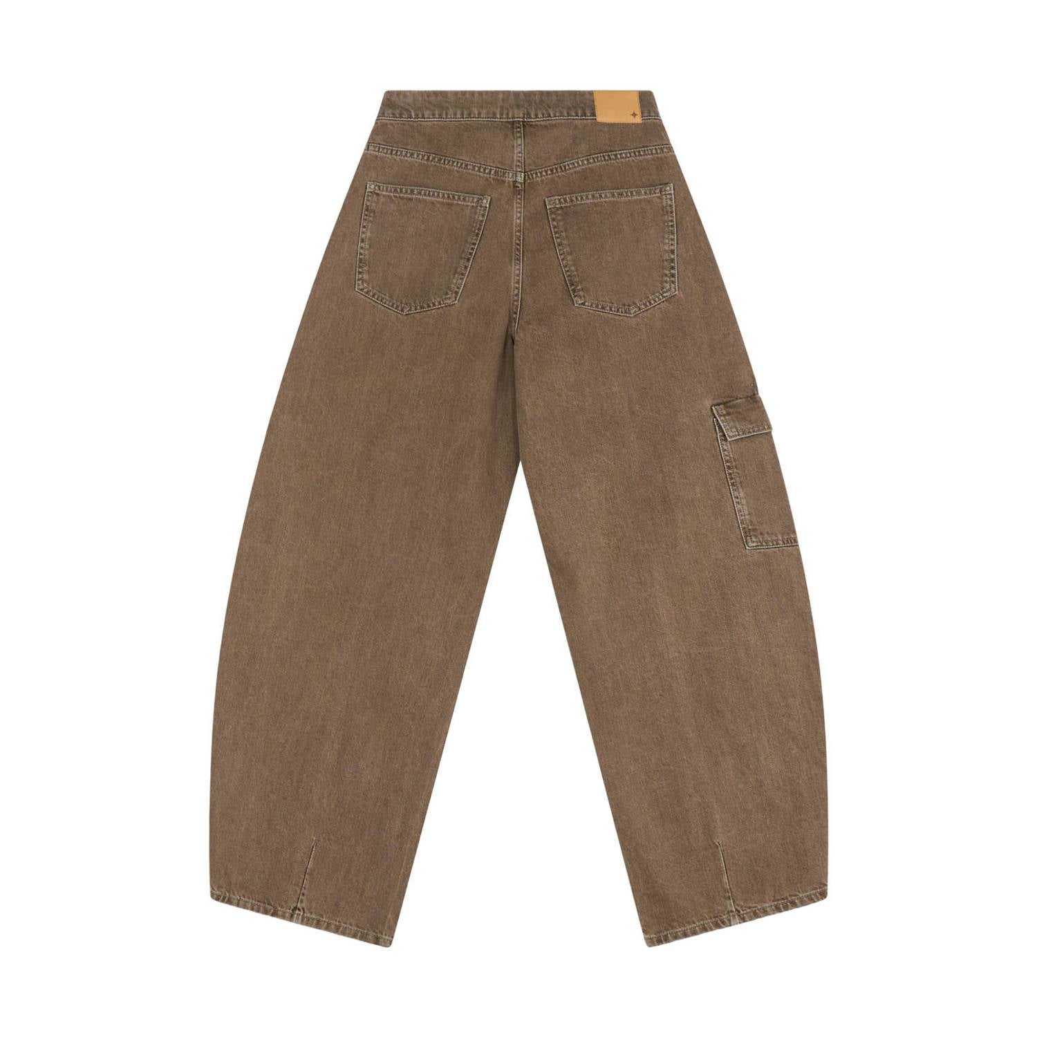 Shoeby high barrel jean groen