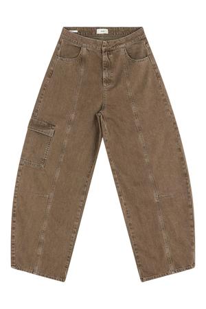 high barrel jean - groen