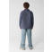 Shoeby loose fit geruit overshirt - donkerblauw/bordeaux