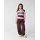 Shoeby wide leg cargobroek - donkerbruin