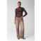 Shoeby geruite top - donkerrood/bruin