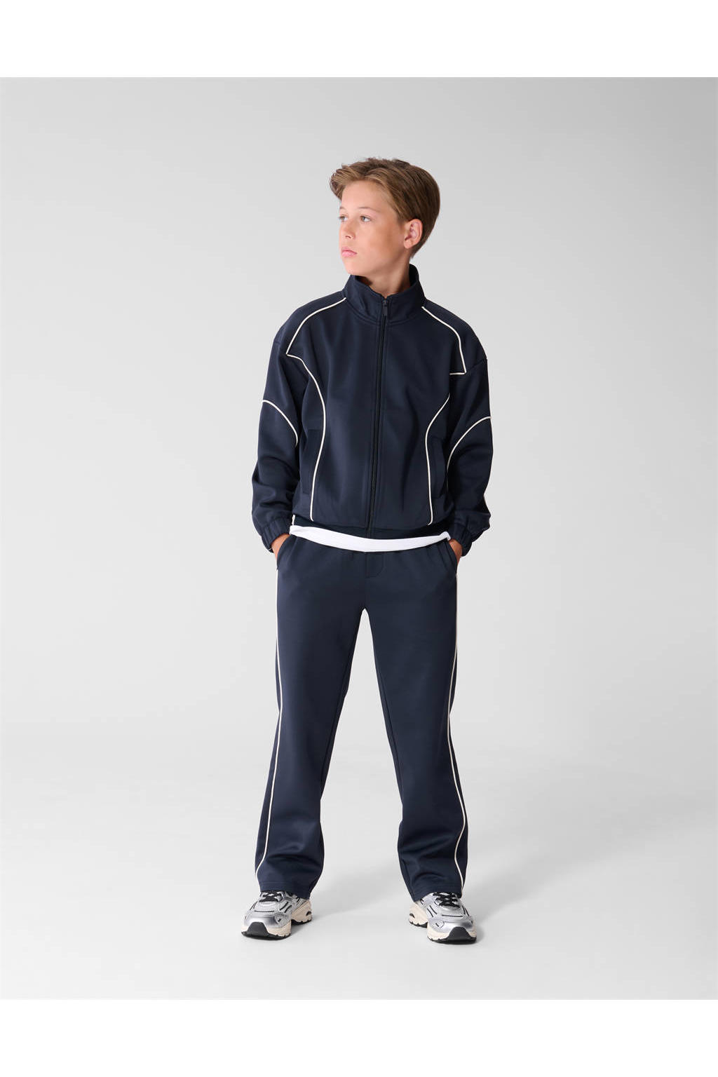 Shoeby relaxed fit casual broek - donkerblauw
