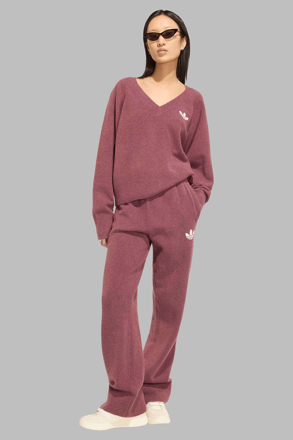 adidas Originals Essentials knitted broek - roodbruin