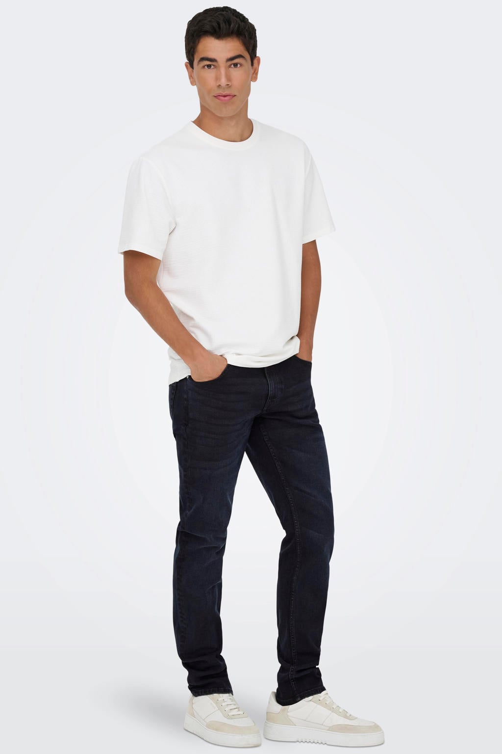 ONLY & SONS ONSLOOM slim fit jeans - donkerblauw