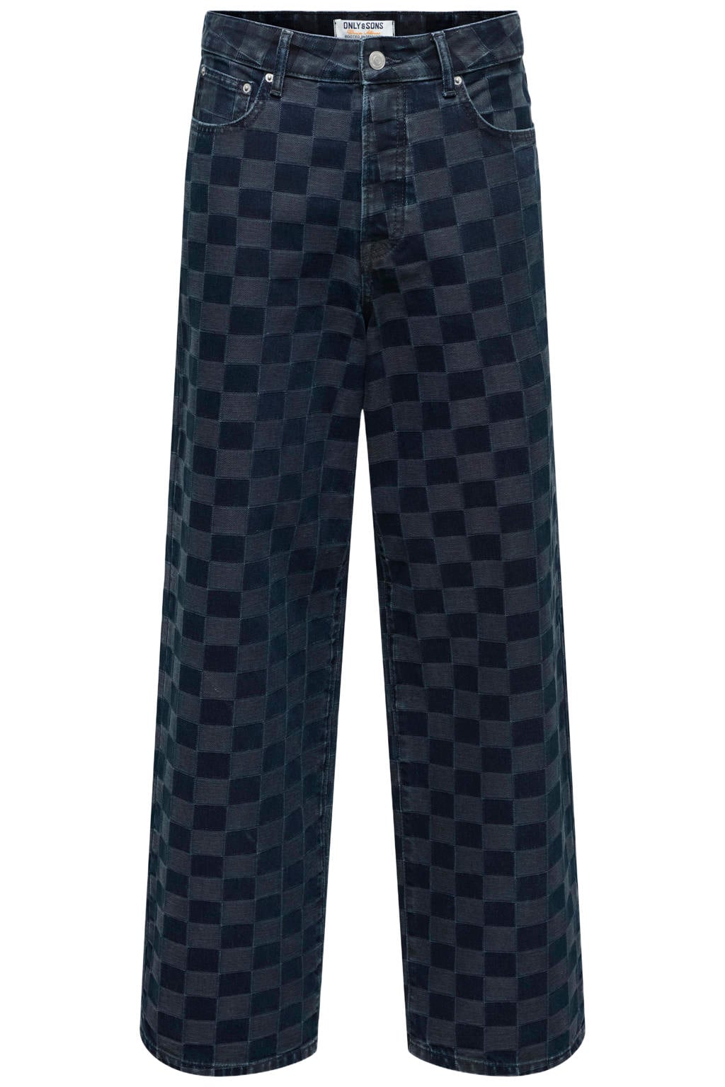 ONLY & SONS ONSREMI wide leg jeans - donkerblauw