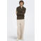 ONLY & SONS regular fit gebreide trui met kabels - coffee bean