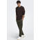 ONLY & SONS corduroy tapered casual broek - donkergroen