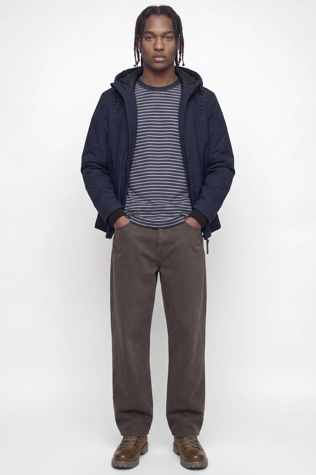 JACK & JONES CORE winterjas - donkerblauw
