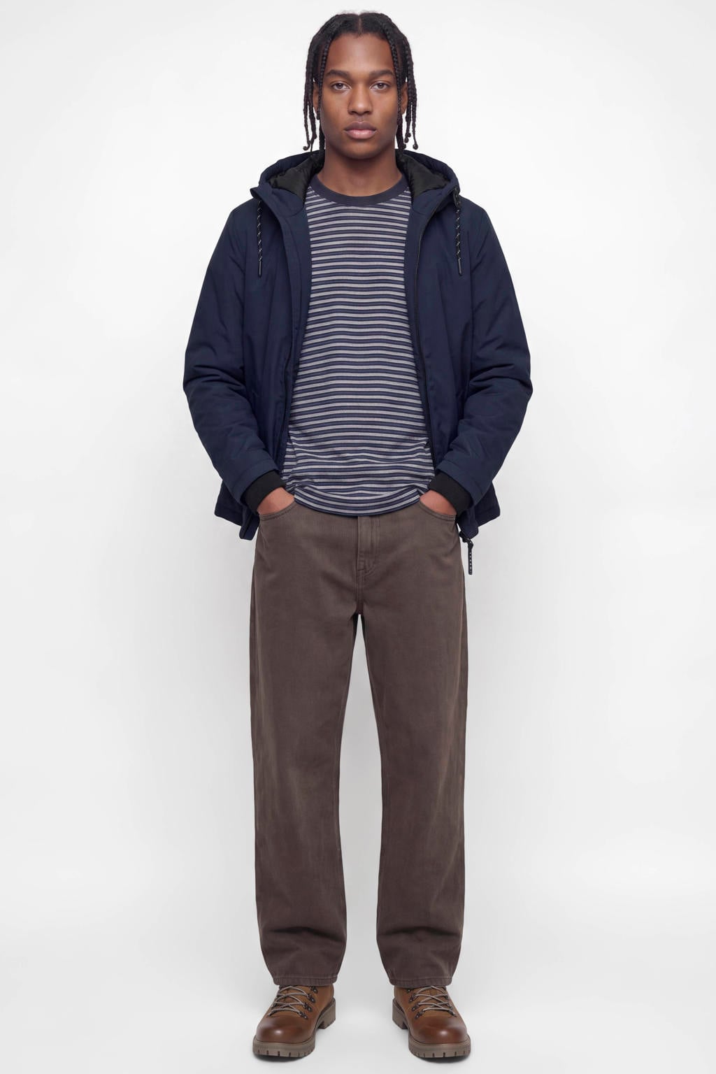 JACK & JONES CORE winterjas - donkerblauw