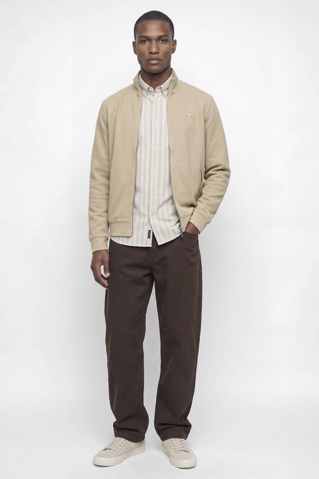 JACK & JONES PREMIUM sweatvest - beige