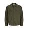 JACK & JONES CORE relaxed fit overshirt - donkergroen