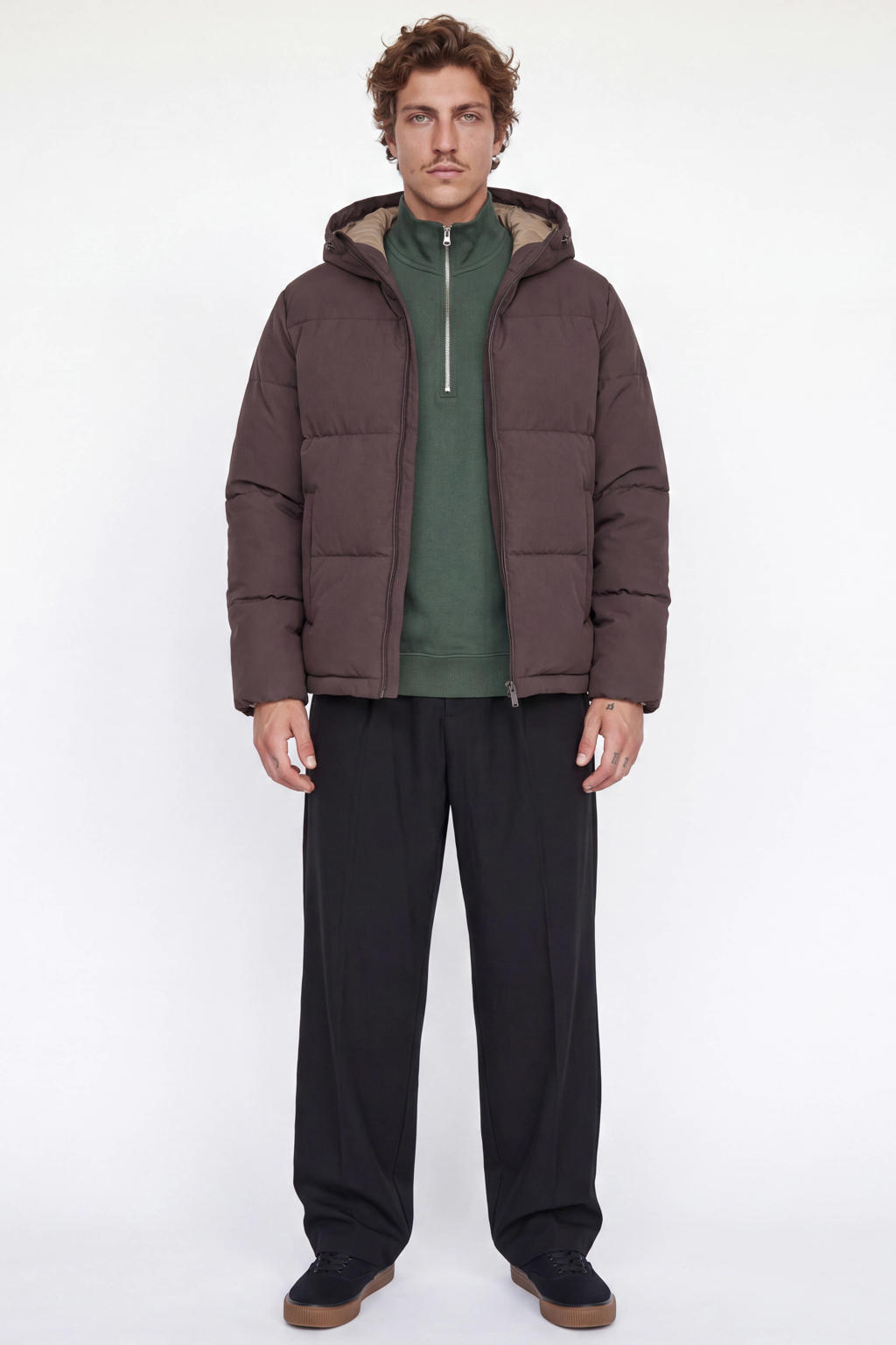 JACK & JONES quilted pufferjas - java
