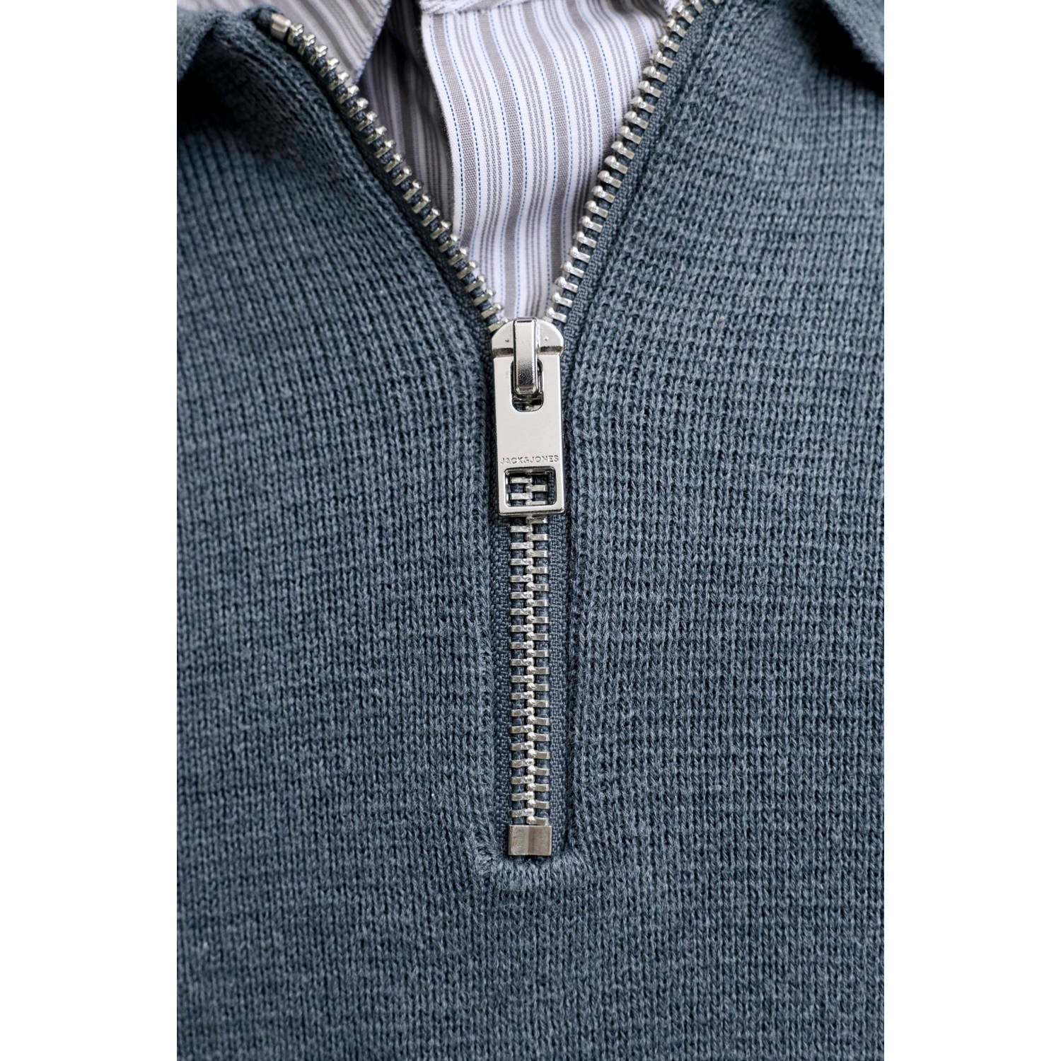 JACK & JONES PREMIUM katoenen relaxed fit gebreide trui turbulence