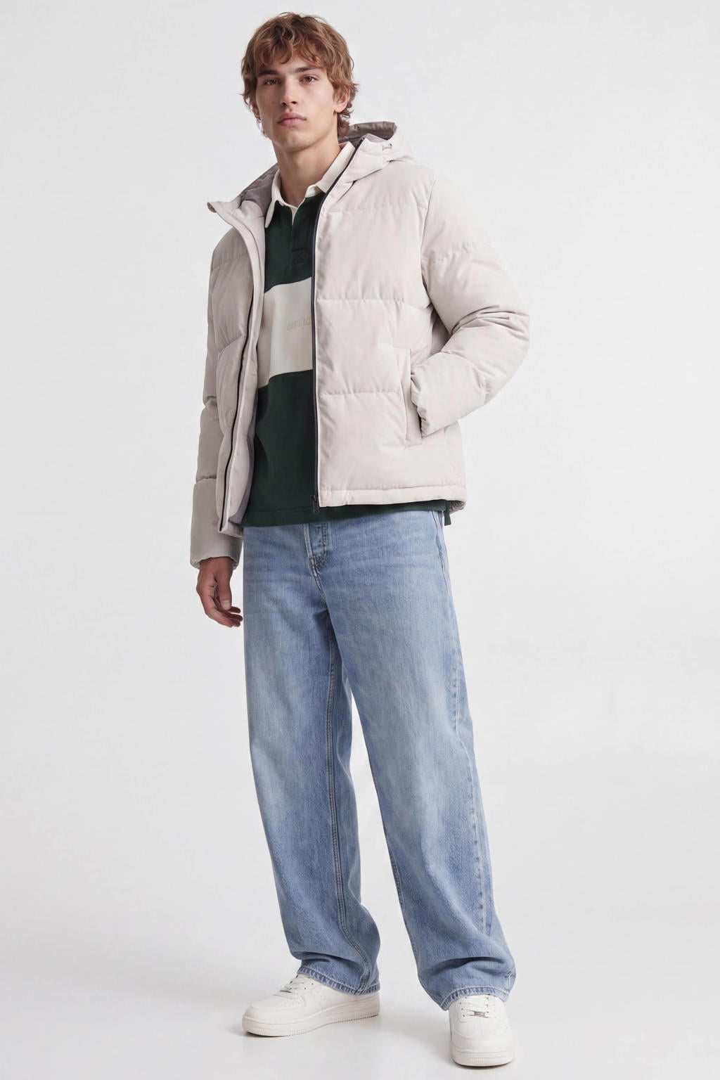 JACK & JONES quilted pufferjas - moonbeam