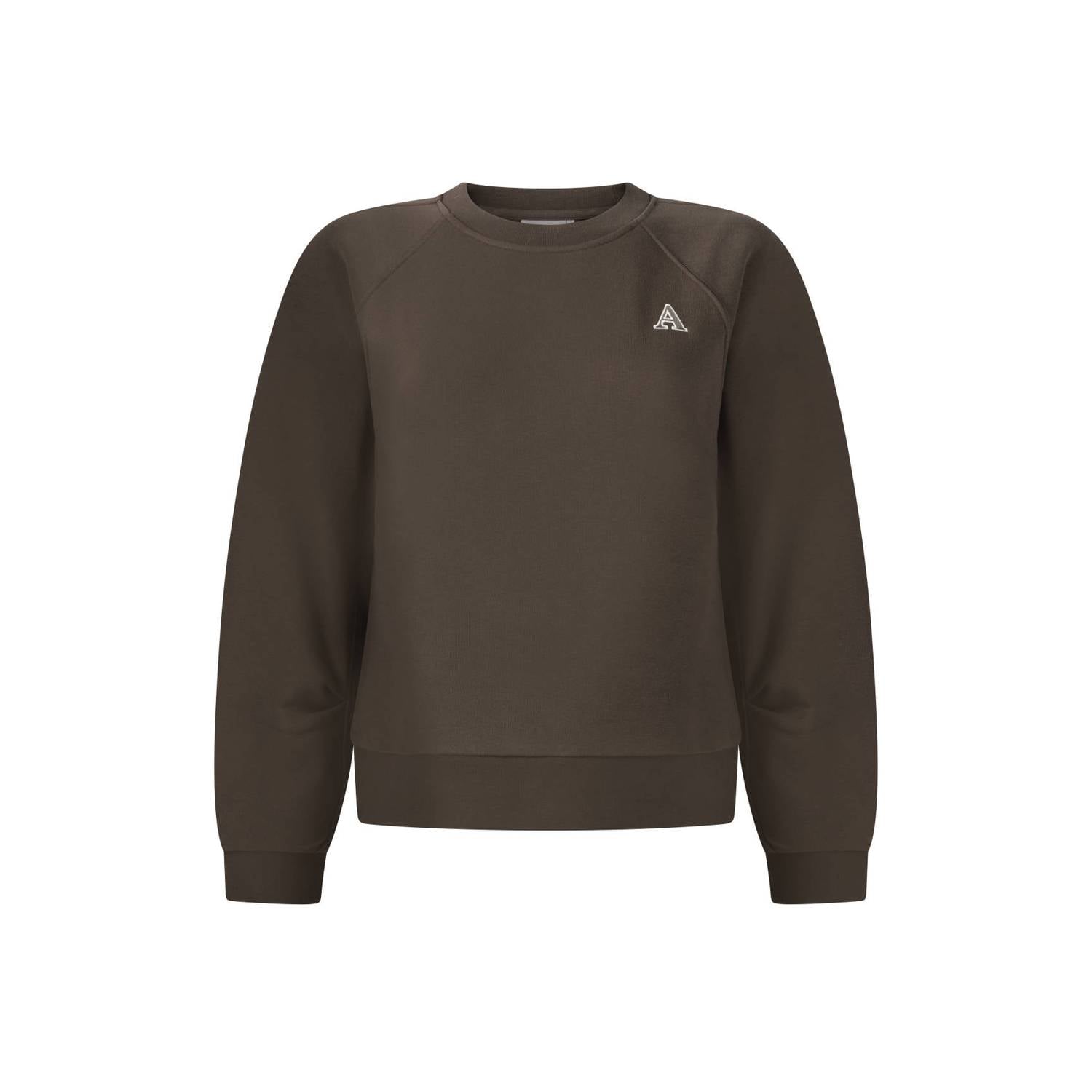 Another-Label katoenen trui donkerbruin