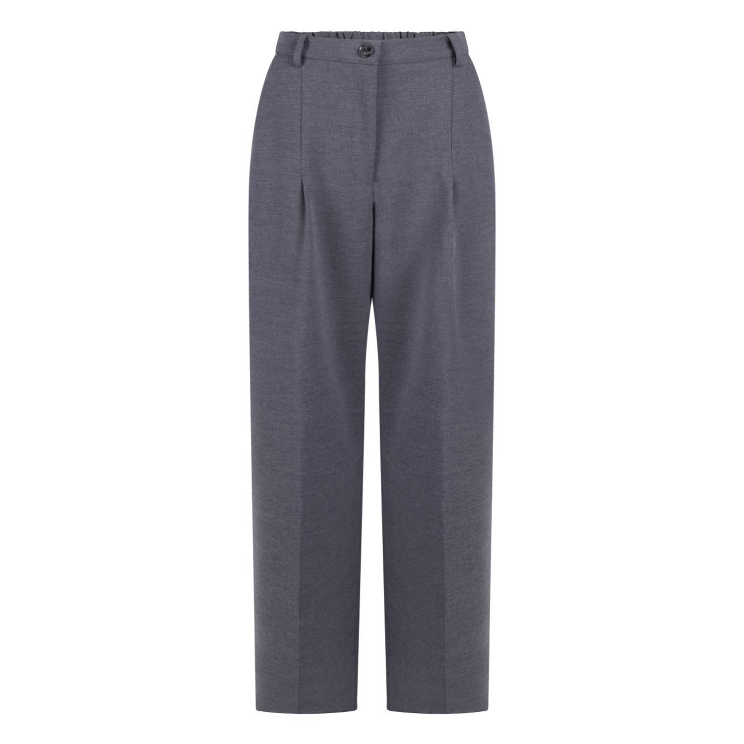 Another-Label straight leg broek grijs