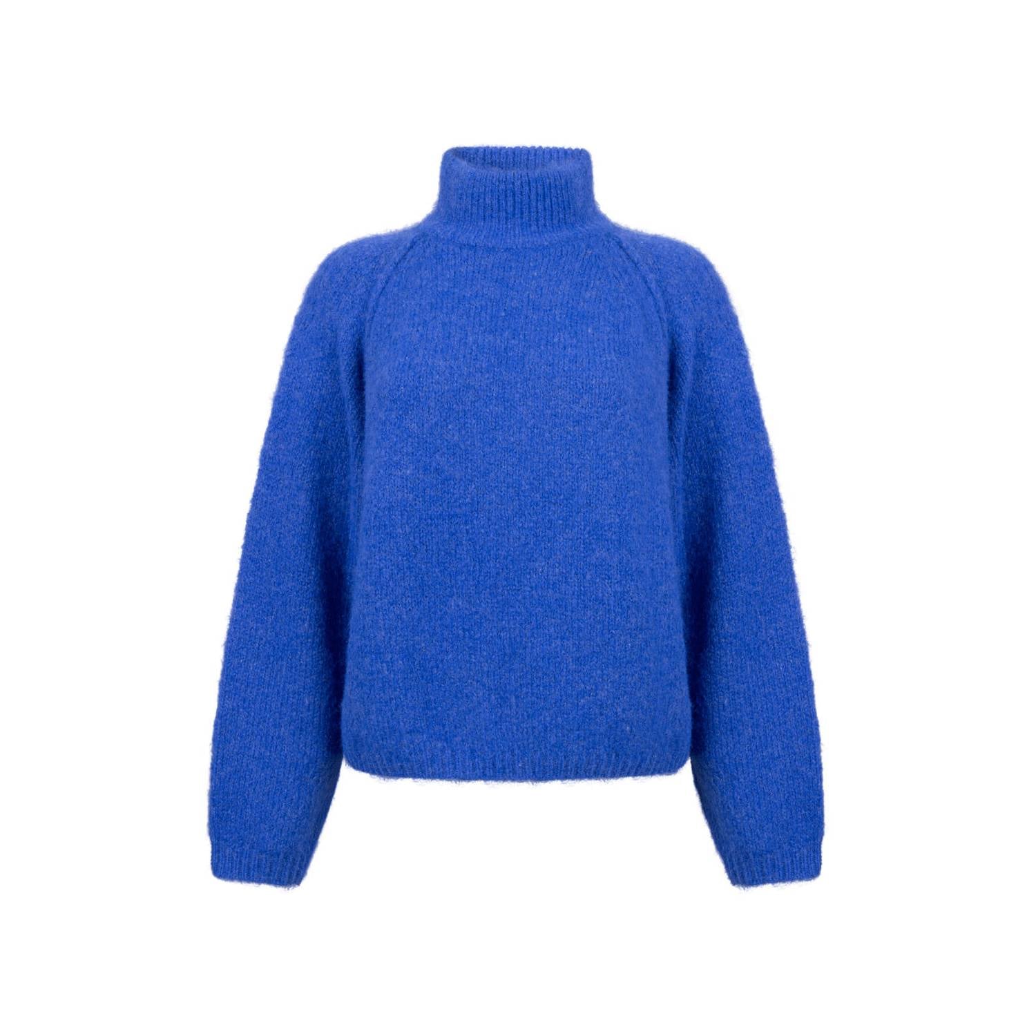 Another-Label wollen coltrui blauw