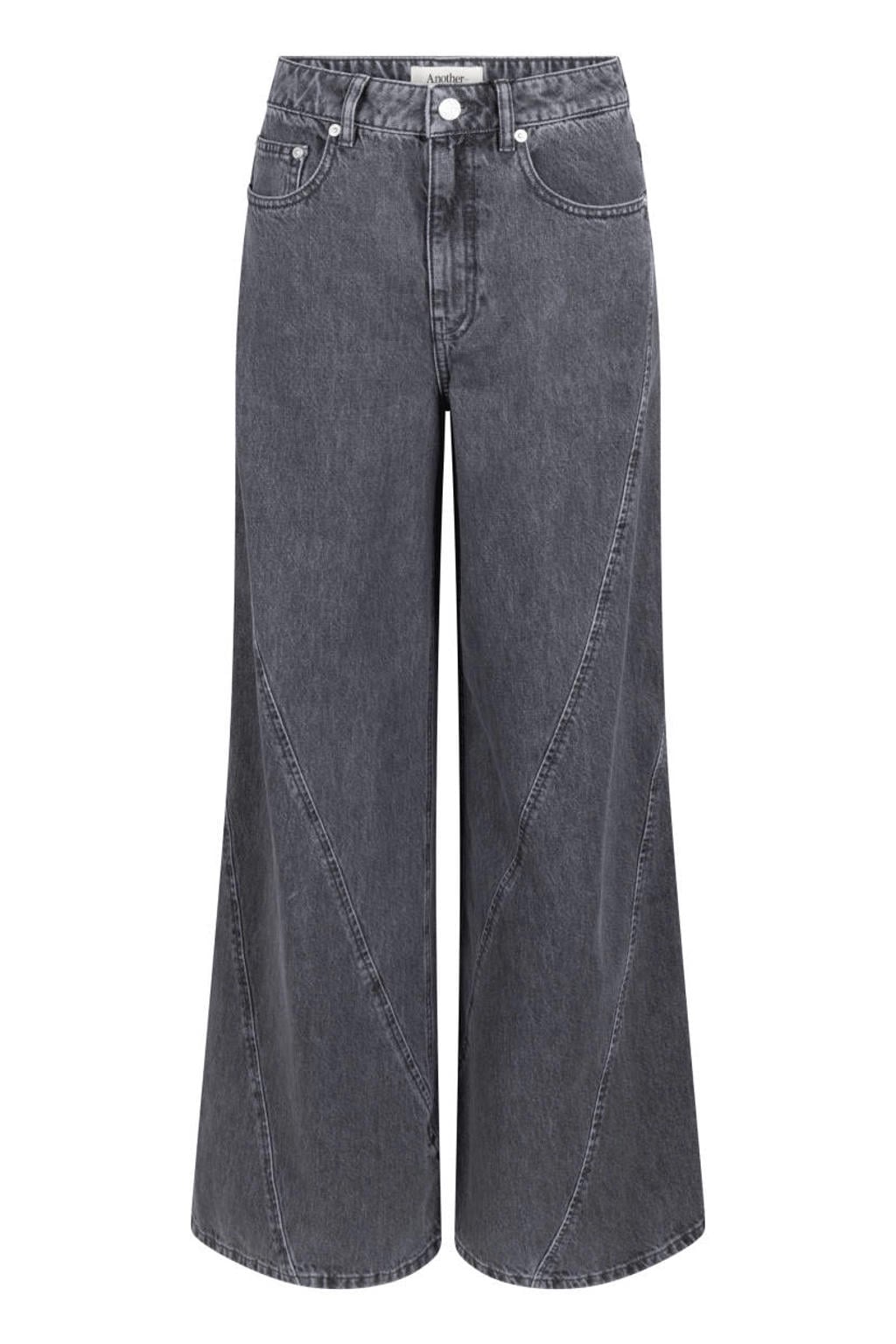 Another-Label wide leg jeans - grijs