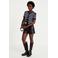 Cache Cache imitatieleren wide leg casual short met ruches - zwart