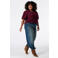 MS Mode Plus Size top - donkerrood