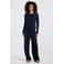 America Today pyjamabroek met ajourdetails - donkerblauw