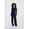 America Today pyjamatop met ajourdetails - donkerblauw