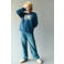 Mango Kids sweater met tekst - blauw