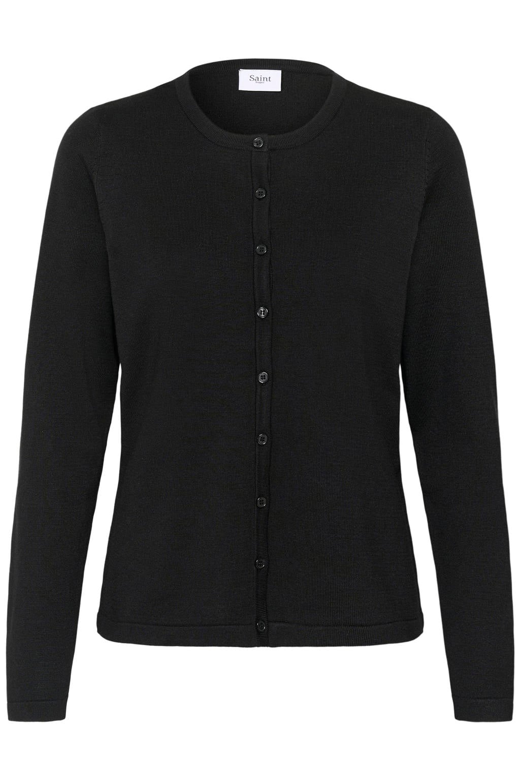 Saint Tropez gebreid vest - zwart