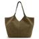 Manfield suède shopper kaki