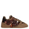 Manfield leren sneakers - bruin