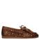 Manfield leren mocassins met studs - cognac