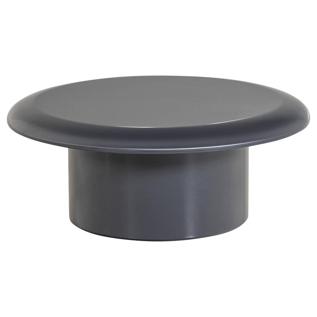 WOOOD Alvo Salontafel - MDF Hoogglans - Donkergrijs - 32x80x80