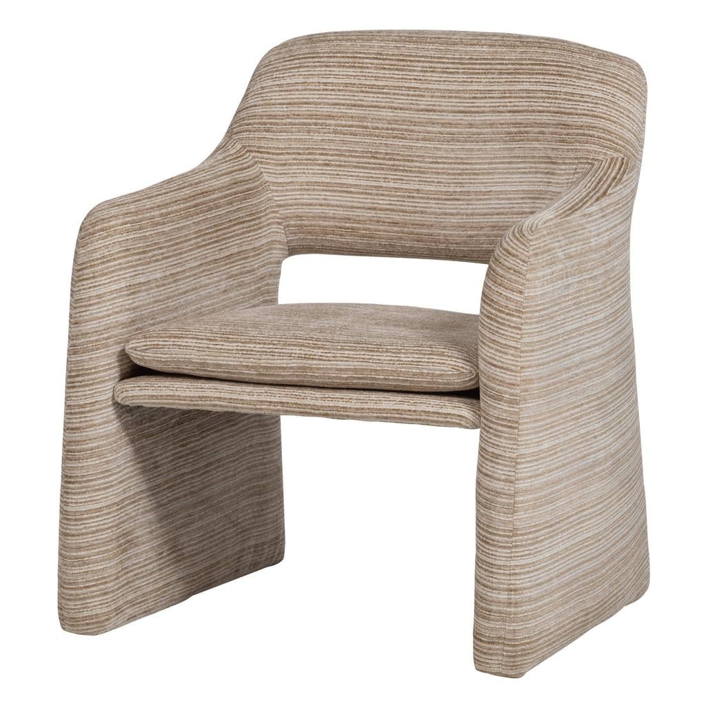WOOOD Lyric Fauteuil - Streep Dessin - Naturel - 81x70x65