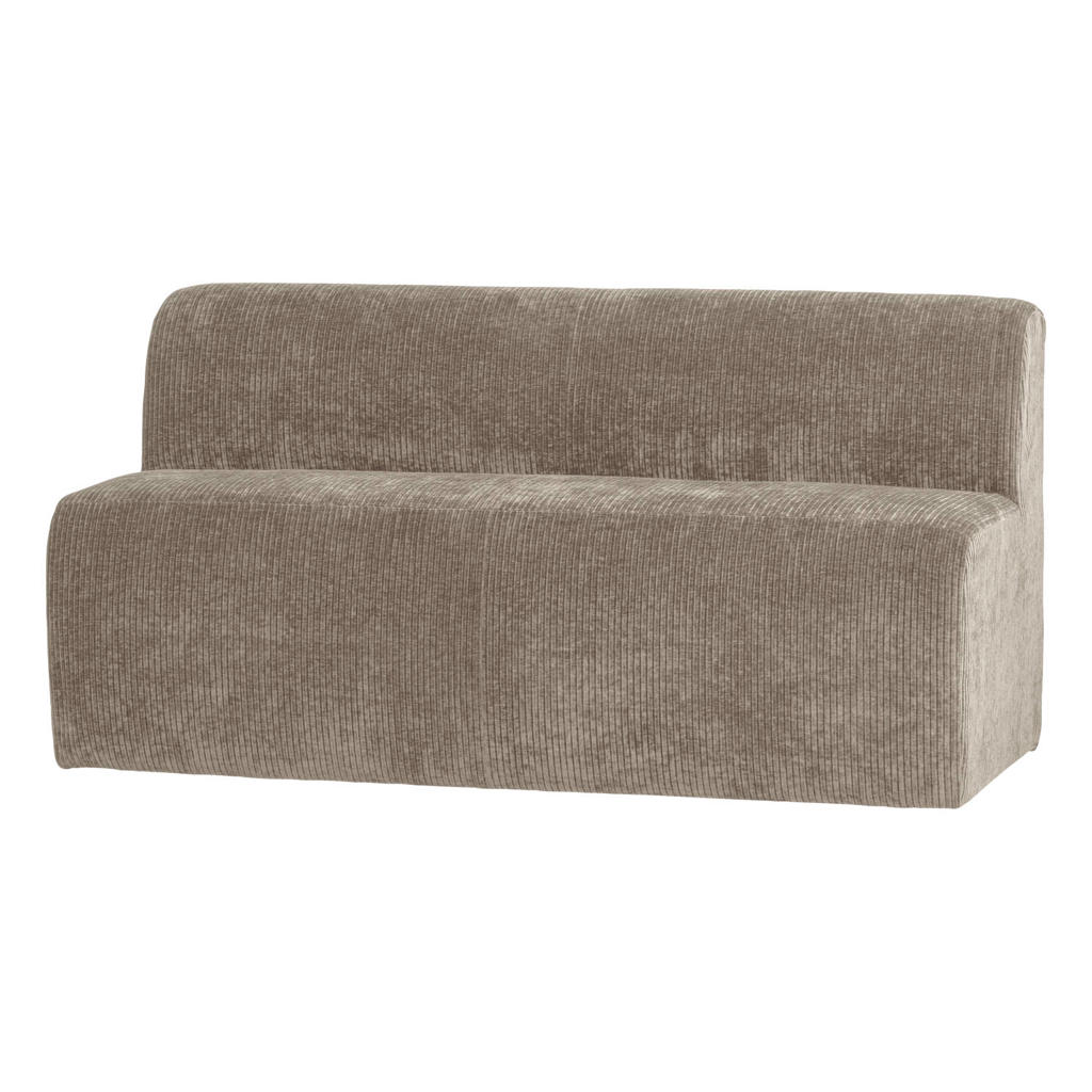 WOOOD WOOOD Mojo Base Eetbank 164 cm Rugleuning - Velvet - Bruin - 83x164x76
