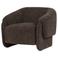 WOOOD Moru Fauteuil - Chenille - Donkerbruin - 83x90x71