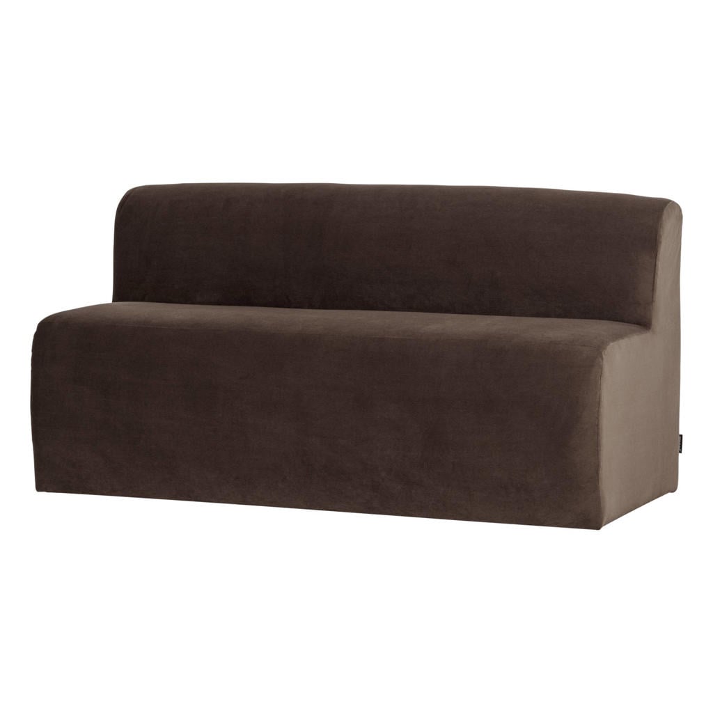 WOOOD Mojo Base Eetbank 164 cm Rugleuning - Bouclé - Bruin - 83x164x76