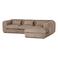 WOOOD WOOOD Brenvo Hoekbank Rechts - Structure Velvet - Zand - 73x306x178