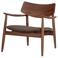WOOOD WOOOD Bask Fauteuil - Walnoothout - Bruin - 72x69x70