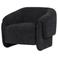 WOOOD Moru Fauteuil - Chenille - Donkerbruin - 83x90x71