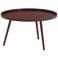WOOOD Mesa Bijzettafel XL 39xø78 cm - Hout - Bordeauxrood - 39x78x78
