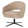 WOOOD Pico Draaifauteuil - Wollig Structuur - Zand - 74x71x69