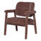 WOOOD WOOOD Loom Fauteuil - Chenille - Structuur Oudroze - 81x72x73