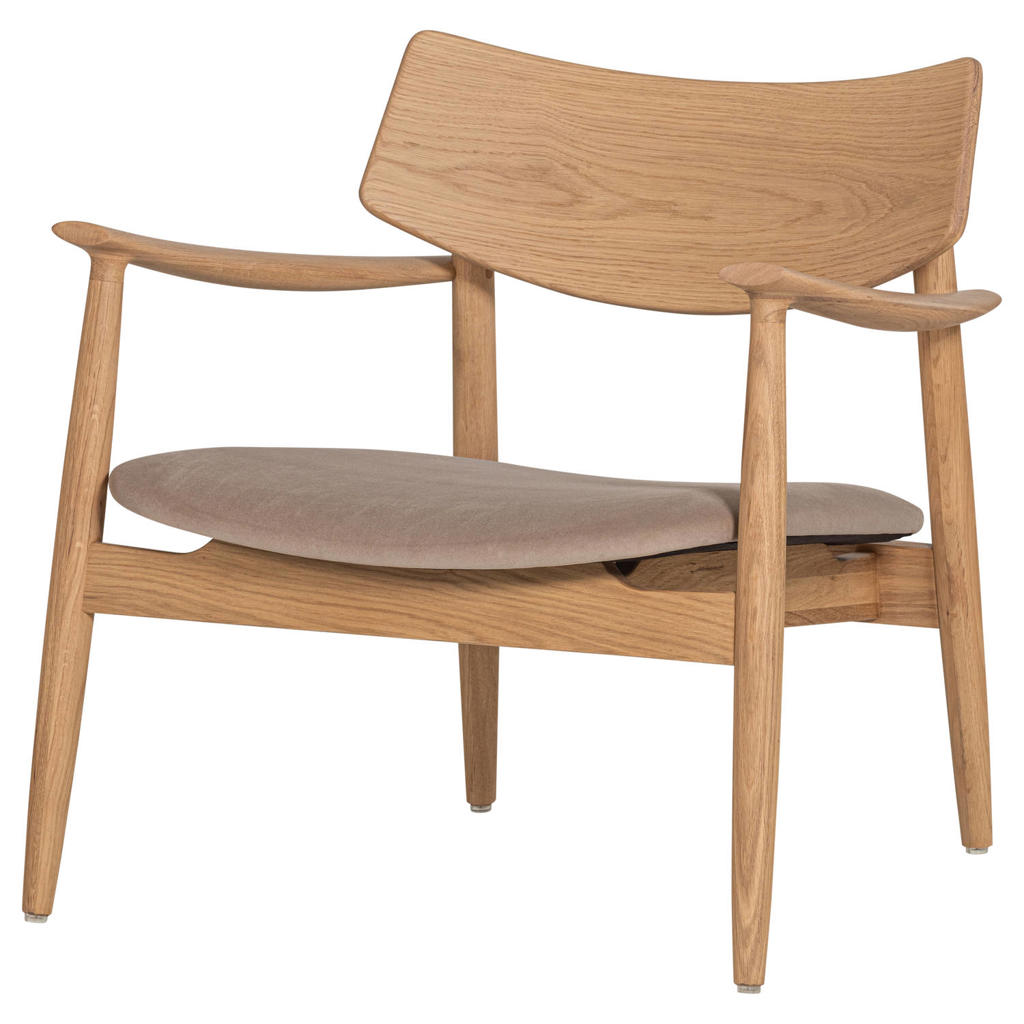 WOOOD Bask fauteuil met armleuningen - naturel