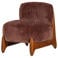 WOOOD Runi Fauteuil - Hout/Velvet - Zand - 69x64x72